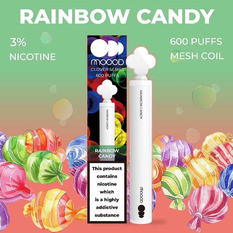 MOOOD-CLOVER-SERIES-600คำ-พอตใช้แล้วทิ้ง-ขนาดพกพาสะดวก-กลิ่น-Rainbow-candy