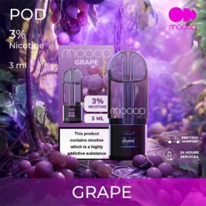 ใหม่-หัวน้ำยาพอตสำเร็จ-MOOOD-nic-3%-3ml-กลิ่น-Grape-องุ่น