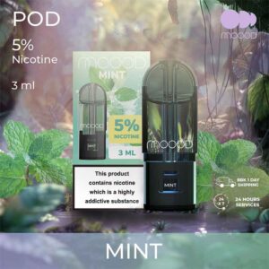 ใหม่-หัวน้ำยาพอตสำเร็จ-MOOOD-nic-5%-3ml-กลิ่น-mint-มินต์