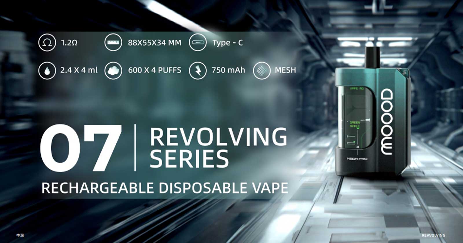 MOOOD-Revvolving-600-PUFFS-พอตแห่งอนาคน-600-x-4-puffs-750-พอตแบบ-Rechargeable-disposable-vape-001